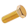 SHOP 1 1/2-6 X 8 GRADE 8 HEX HEAD CAP SCREW YELLOW ZINC
