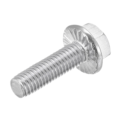 SHOP 3/8-16 X  3/4 GRADE 5 HEX HEAD SERRATED FLANGE SCREW ZINC PLATED