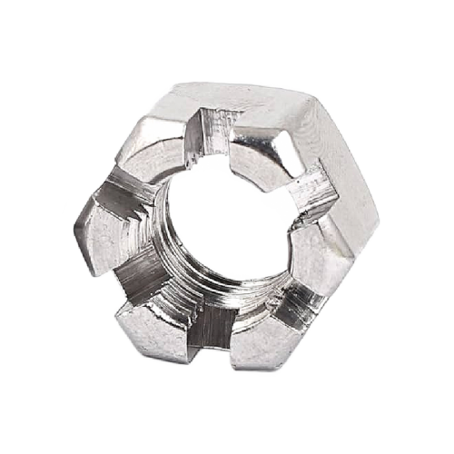 SHOP 5/8-11 SLOTTED HEX NUTS ZINC PLATED